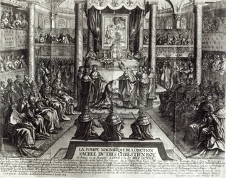 Namaszczenie Ludwika XIV (1638-1715) w Reims 7 czerwca 1654